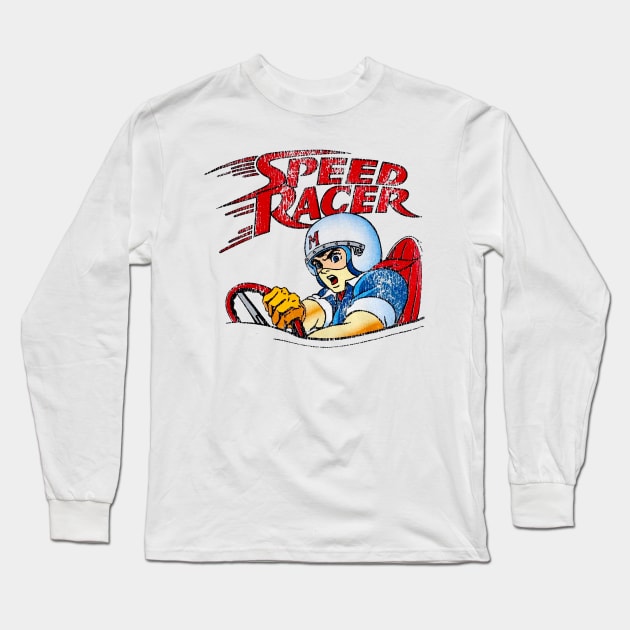 Vintage Go Speed Racer Go Go!!! 80s Long Sleeve T-Shirt by CatyMoon